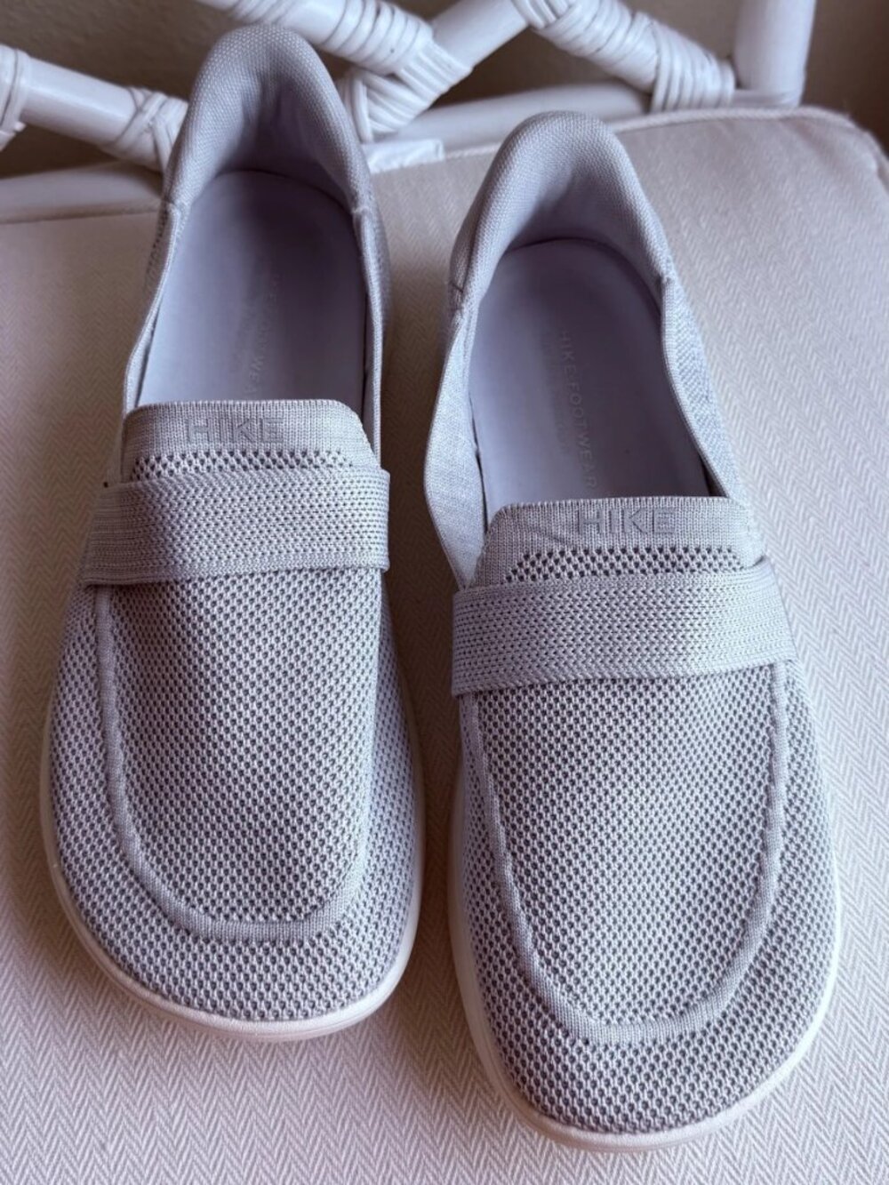 Hike Footwear Valenza Women's Healthy Freedom Grey Knit Loafers Slip On 10